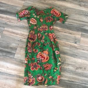 ASOS Green Wiggle Dress Madmen Style